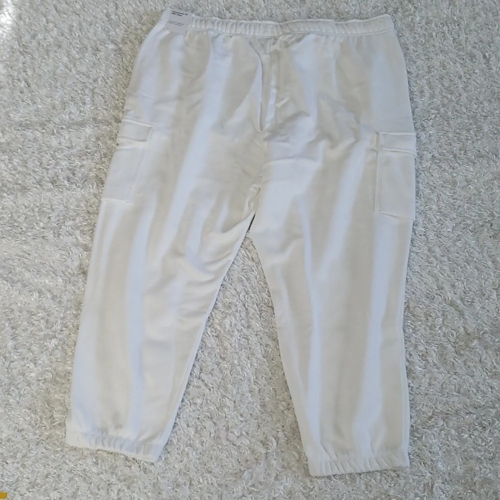 Nike Cargo White Fleece Warm Cozy Pants